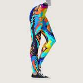 Elektrische Pop Kanine Art Leggings (Rechts)
