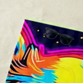 Elektrische Pop Kanine Art Strandtuch (Beispiel)