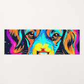 Elektrische Pop Kanine Art Yogamatte (Vorderseite (Horizontal))