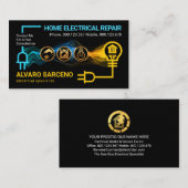 Elektrische Power Stromkreisleuchte Zuhause Visitenkarte (Vorne/Hinten)