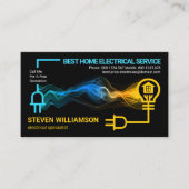 Elektrische Power Stromkreisleuchte Zuhause Visitenkarte (Vorderseite)