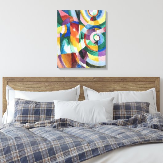 Elektrische Prismen | Sonia Delaunay | Leinwanddruck (Insitu (Schlafzimmer))