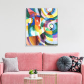 Elektrische Prismen | Sonia Delaunay | Leinwanddruck (Insitu (Wohnzimmer))