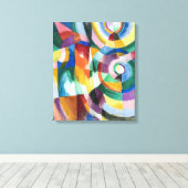 Elektrische Prismen | Sonia Delaunay | Leinwanddruck (Insitu (Holzboden))