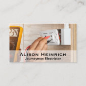 elektrische Prüfspannung Visitenkarte (Vorderseite)