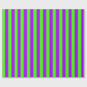 Elektrische Psychedelik Lila und Harlequin Green Geschenkpapier (Flach)