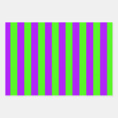 Elektrische Psychedelik Lila und Harlequin Green Geschenkpapier Set (Vorderseite 2)