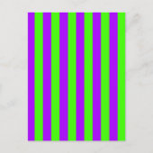 Elektrische Psychedelik Lila und Harlequin Green Postkarte (Vorderseite)