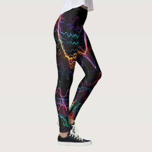 Elektrische Pulse: Symphonie der Neonfrequenz Leggings