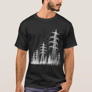 Elektrische Pylonen - Power-Linien T-Shirt