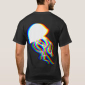 Elektrische Quallen EDM Raver Front & Back T-Shirt (Rückseite)