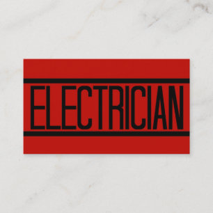 Elektrische Red Business Card Visitenkarte