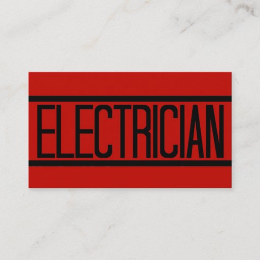 Elektrische Red Business Card Visitenkarte (Vorderseite)