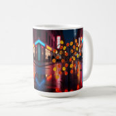 Elektrische Regenfall-Nachtszene Kaffeetasse (VorderseiteRechts)
