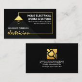 Elektrische Reparaturen an Power-Kabeln Visitenkarte (Vorne/Hinten)