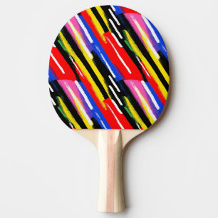 Elektrische Retro-Streifen-Schrägstriche Tischtennis Schläger
