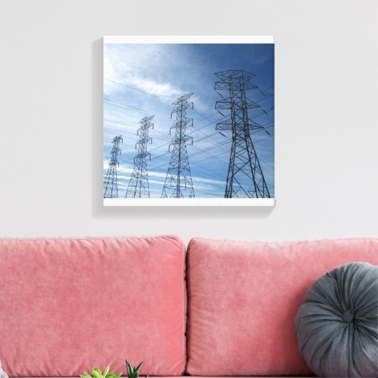 Elektrische Riesen Leinwanddruck (Insitu (Wohnzimmer))