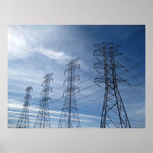 Elektrische Riesen Poster (Vorne)