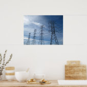 Elektrische Riesen Poster (Küche)