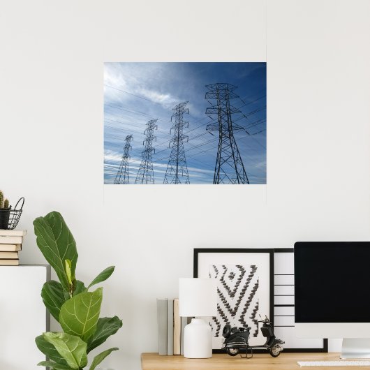 Elektrische Riesen Poster (Heimbüro)