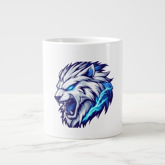 Elektrische Roaring Lion Tasse - Bold Blue (Vorderseite)