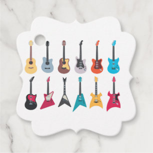 Elektrische Rockgitarre Geschenkanhänger