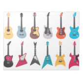 Elektrische Rockgitarre Notizblock (Vorderseite)