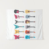Elektrische Rockgitarre Wandteppich (Vorderseite (Horizontal))