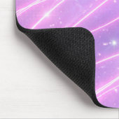Elektrische rosa Neon-Kritzeleien AI-Kunst Mousepad (Ecke)
