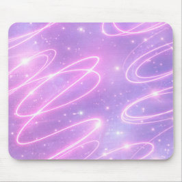 Elektrische rosa Neon-Kritzeleien AI-Kunst Mousepad