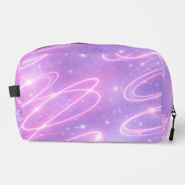 Elektrische rosa Neon-Kritzeleien AI-Kunst Waschbeutel