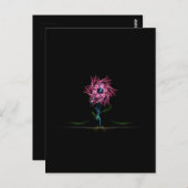 Elektrische Rose Postkarte (Vorne/Hinten)
