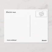 Elektrische Rose Postkarte (Rückseite)