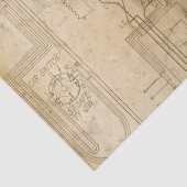 Elektrische Schaltpläne Zeichnend auf brauner Deco Seidenpapier (Detail)