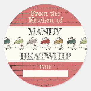 Elektrische Schläger des Ziegelsteines von der Runder Aufkleber