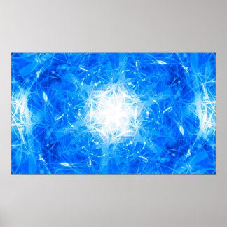 Elektrische Schneeflocke Poster