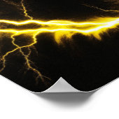 Elektrische schwarze Pelzstruktur Poster (Ecke)