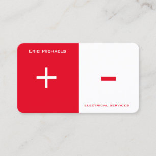 Elektrische Seitenspalte der Kunst zwei Visitenkarte