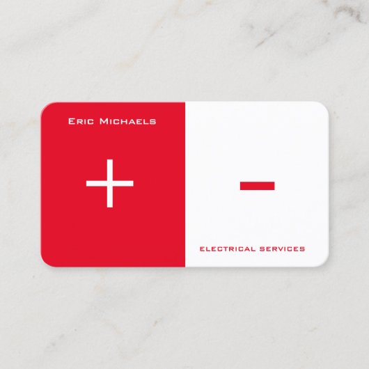 Elektrische Seitenspalte der Kunst zwei Visitenkarte (Vorderseite)