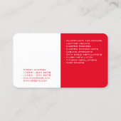 Elektrische Seitenspalte der Kunst zwei Visitenkarte (Rückseite)