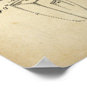 Elektrische Shaver Patent Poster Barber Shop Decke (Ecke)