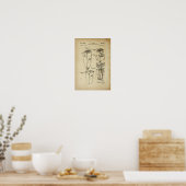 Elektrische Shaver Patent Poster Barber Shop Decke (Küche)