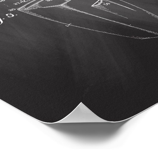 Elektrische Shaver Patent Poster Barber Shop Decke (Ecke)