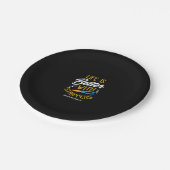 Elektrische Shirt Electrician Life Joke Electricia Pappteller (Schrägansicht)