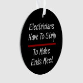 Elektrische Spaß Joke Funny Novelty Electrical Ornament (Vorderseite)