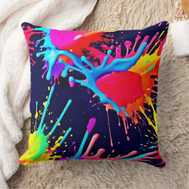 Elektrische Splash von Vivid Colors Kissen