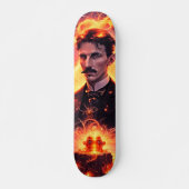 Elektrische Steampunk-Skateboard: Teslas Vermächtn Skateboard (Vorne)
