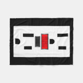 Elektrische Steckdose Lustiges Halloween Fleecedecke (Vorderseite (Horizontal))