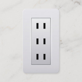 Elektrische Steckdose Visitenkarte