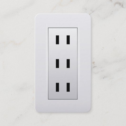 Elektrische Steckdose Visitenkarte (Vorderseite)